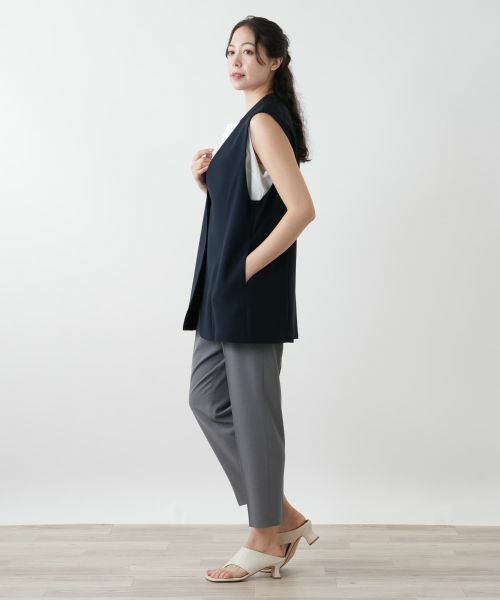 Leilian PLUS HOUSE / レリアンプラスハウス テーラードジャケット | 【店舗人気】ロングベスト | 詳細2