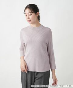 Leilian PLUS HOUSE / レリアンプラスハウス ニット・セーター | 【店舗人気】ラメリブニット