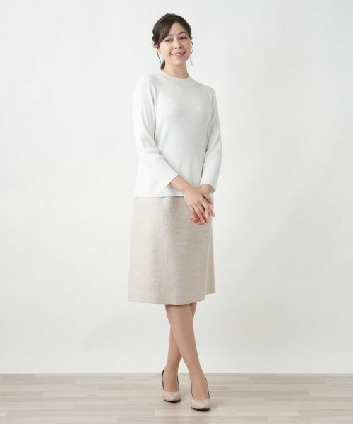 Leilian PLUS HOUSE / レリアンプラスハウス ニット・セーター | 【店舗人気】ラメリブニット | 詳細1