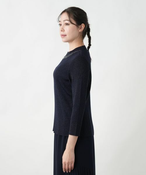 Leilian PLUS HOUSE / レリアンプラスハウス ニット・セーター | 【店舗人気】ラメリブニット | 詳細14