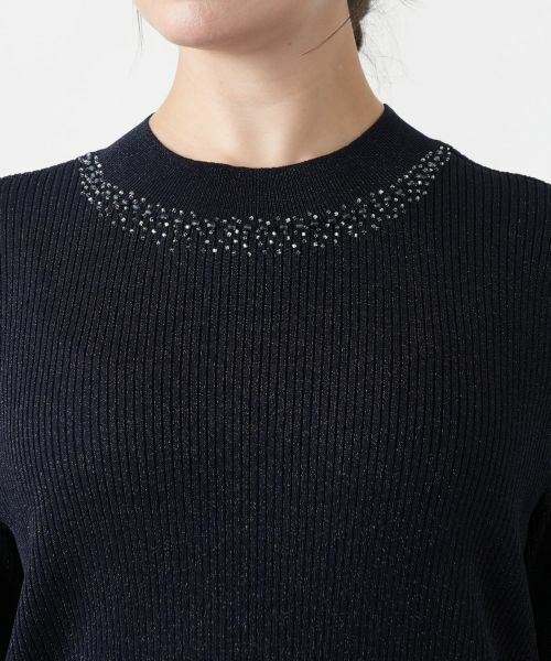 Leilian PLUS HOUSE / レリアンプラスハウス ニット・セーター | 【店舗人気】ラメリブニット | 詳細16