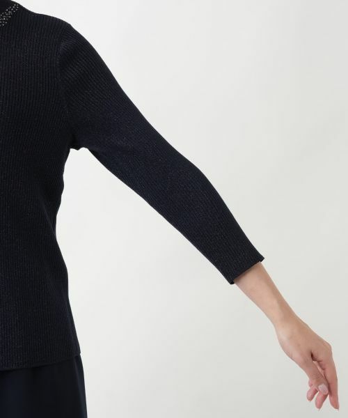 Leilian PLUS HOUSE / レリアンプラスハウス ニット・セーター | 【店舗人気】ラメリブニット | 詳細18