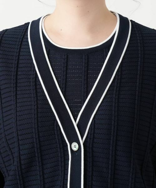 Leilian PLUS HOUSE / レリアンプラスハウス カーディガン・ボレロ | Vネックカーディガン【Leilian WHITE LABEL】 | 詳細10