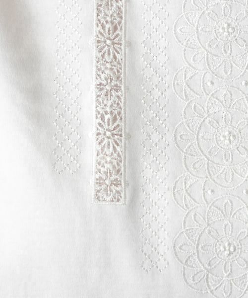 Leilian PLUS HOUSE / レリアンプラスハウス カットソー | 【店舗人気】レース刺繍七分袖カットソー【Leilian WHITE LABEL】 | 詳細17