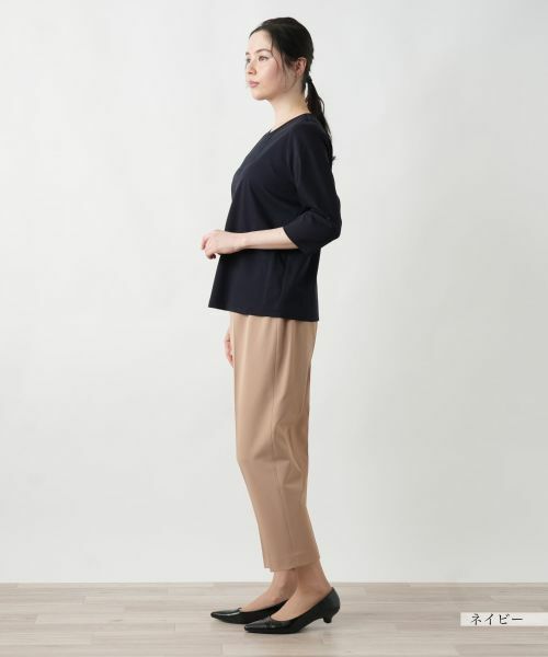 Leilian PLUS HOUSE / レリアンプラスハウス カットソー | 【店舗人気】レース刺繍七分袖カットソー【Leilian WHITE LABEL】 | 詳細2