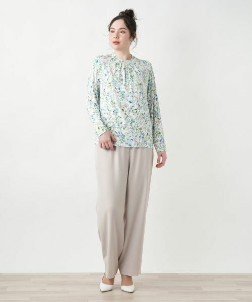 Leilian PLUS HOUSE / レリアンプラスハウス カットソー | 【店舗人気】ハイネックカットソー【Leilian WHITE LABEL】 | 詳細1