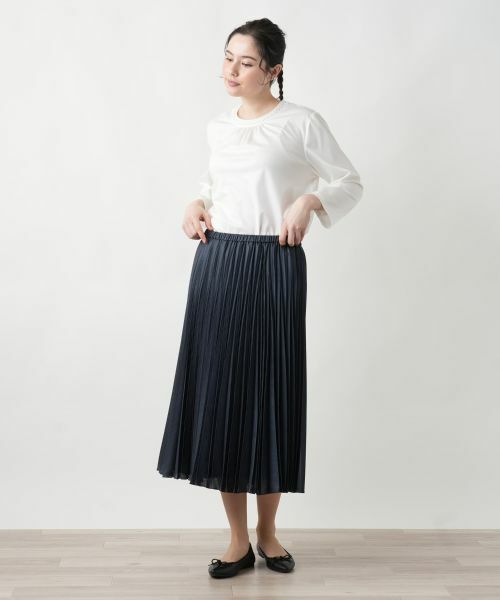 Leilian PLUS HOUSE / レリアンプラスハウス ロング・マキシ丈スカート | 【店舗人気】プリーツスカート | 詳細1