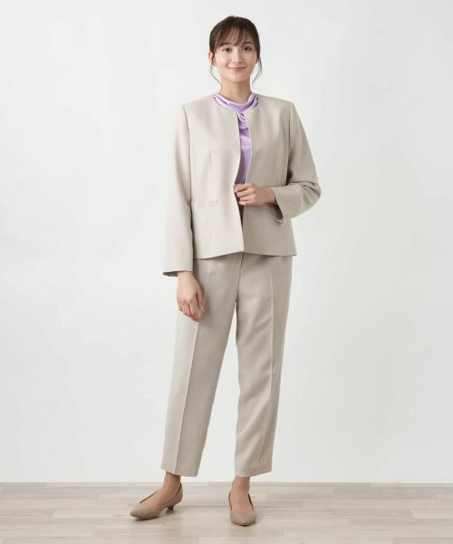 Leilian PLUS HOUSE / レリアンプラスハウス テーラードジャケット | 【店舗人気】ノーカラージャケット | 詳細1