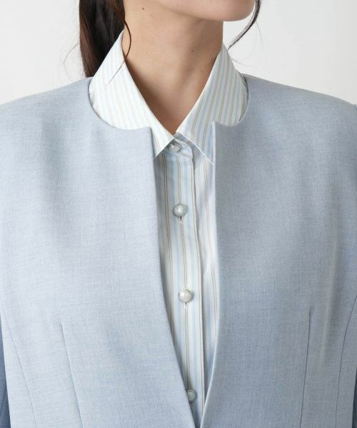 Leilian PLUS HOUSE / レリアンプラスハウス テーラードジャケット | 【店舗人気】ノーカラージャケット | 詳細10