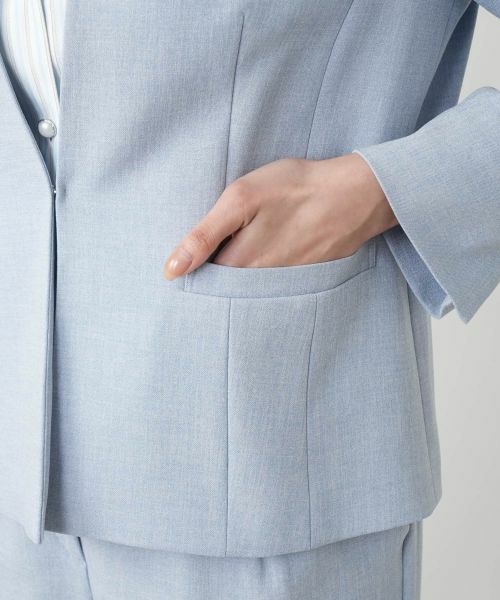 Leilian PLUS HOUSE / レリアンプラスハウス テーラードジャケット | 【店舗人気】ノーカラージャケット | 詳細13