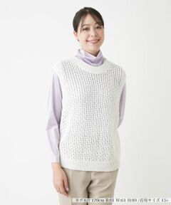 Leilian PLUS HOUSE / レリアンプラスハウス テーラードジャケット | 2wayニットベスト