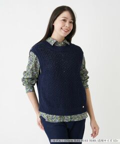 Leilian PLUS HOUSE / レリアンプラスハウス テーラードジャケット | 2wayニットベスト