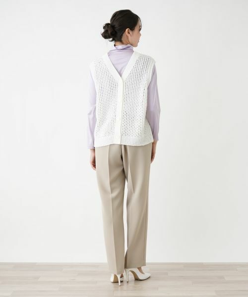 Leilian PLUS HOUSE / レリアンプラスハウス テーラードジャケット | 2wayニットベスト | 詳細3