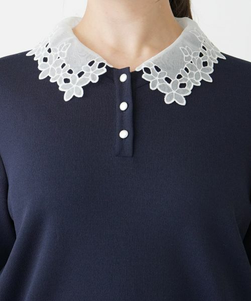 Leilian PLUS HOUSE / レリアンプラスハウス ニット・セーター | 【店舗人気】付け襟2WAYニット | 詳細10