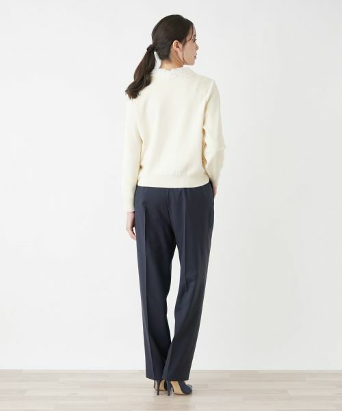 Leilian PLUS HOUSE / レリアンプラスハウス ニット・セーター | 【店舗人気】付け襟2WAYニット | 詳細3