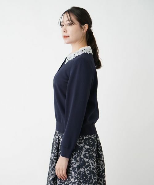 Leilian PLUS HOUSE / レリアンプラスハウス ニット・セーター | 【店舗人気】付け襟2WAYニット | 詳細8