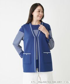 Leilian PLUS HOUSE / レリアンプラスハウス テーラードジャケット | 【店舗人気】Vネックベスト