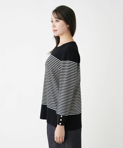 Leilian PLUS HOUSE / レリアンプラスハウス ニット・セーター | 【店舗人気】マリンボーダーニット | 詳細9