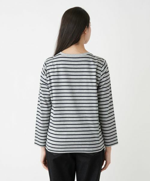 Leilian PLUS HOUSE / レリアンプラスハウス カットソー | 【店舗人気】刺繍ボーダーカットソー | 詳細10