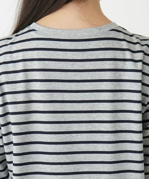 Leilian PLUS HOUSE / レリアンプラスハウス カットソー | 【店舗人気】刺繍ボーダーカットソー | 詳細12