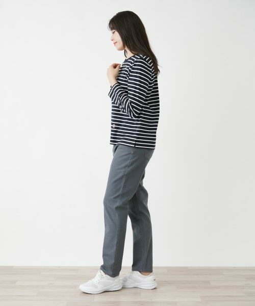 Leilian PLUS HOUSE / レリアンプラスハウス カットソー | 【店舗人気】刺繍ボーダーカットソー | 詳細2