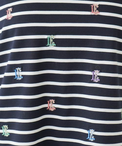 Leilian PLUS HOUSE / レリアンプラスハウス カットソー | 【店舗人気】刺繍ボーダーカットソー | 詳細4