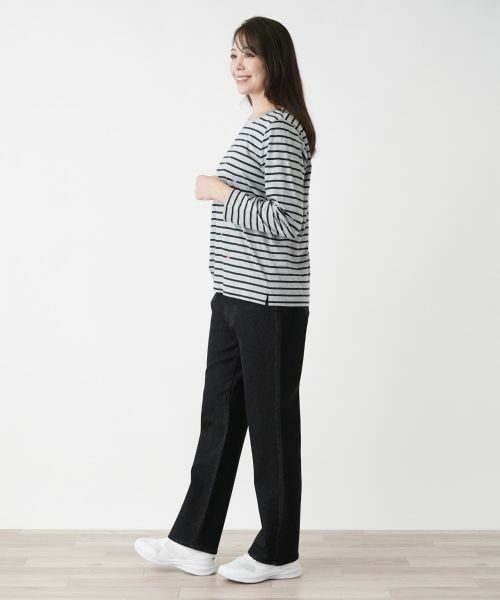 Leilian PLUS HOUSE / レリアンプラスハウス カットソー | 【店舗人気】刺繍ボーダーカットソー | 詳細6