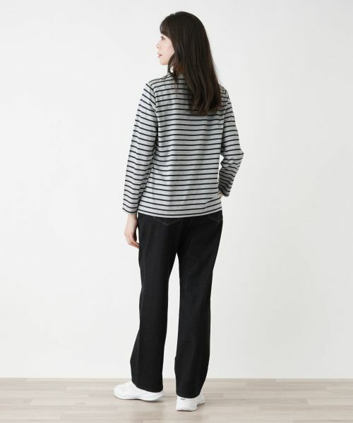 Leilian PLUS HOUSE / レリアンプラスハウス カットソー | 【店舗人気】刺繍ボーダーカットソー | 詳細7