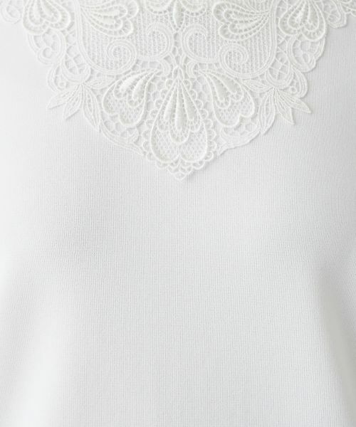 Leilian PLUS HOUSE / レリアンプラスハウス ニット・セーター | 【店舗人気】レースデザインカットソー | 詳細14
