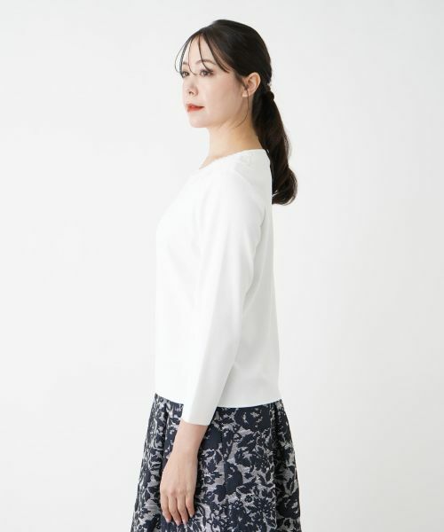 Leilian PLUS HOUSE / レリアンプラスハウス ニット・セーター | 【店舗人気】レースデザインカットソー | 詳細9