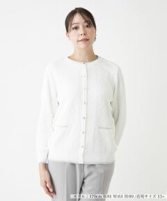 Leilian PLUS HOUSE / レリアンプラスハウス カーディガン・ボレロ | 【店舗人気】フラワー柄カーディガン