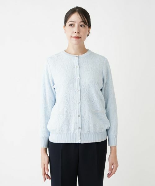 Leilian PLUS HOUSE / レリアンプラスハウス カーディガン・ボレロ | 【店舗人気】フラワー柄カーディガン | 詳細7