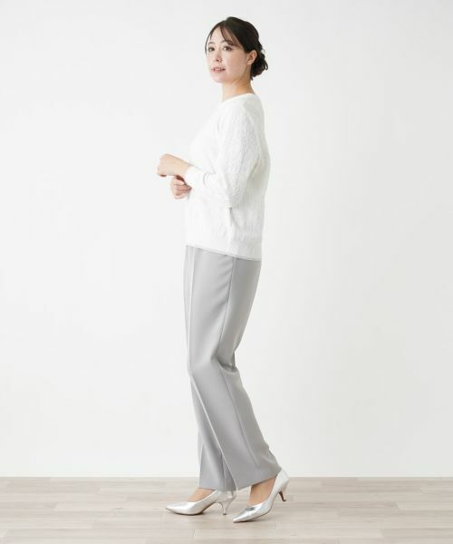 Leilian PLUS HOUSE / レリアンプラスハウス ニット・セーター | 【店舗人気】フラワー柄カットソー | 詳細2