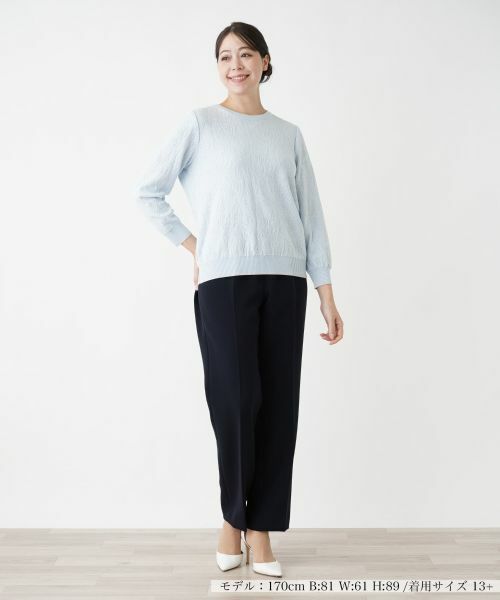 Leilian PLUS HOUSE / レリアンプラスハウス ニット・セーター | 【店舗人気】フラワー柄カットソー | 詳細4