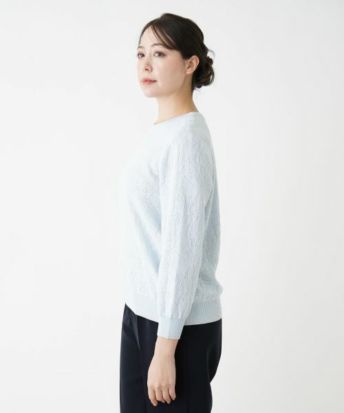 Leilian PLUS HOUSE / レリアンプラスハウス ニット・セーター | 【店舗人気】フラワー柄カットソー | 詳細8