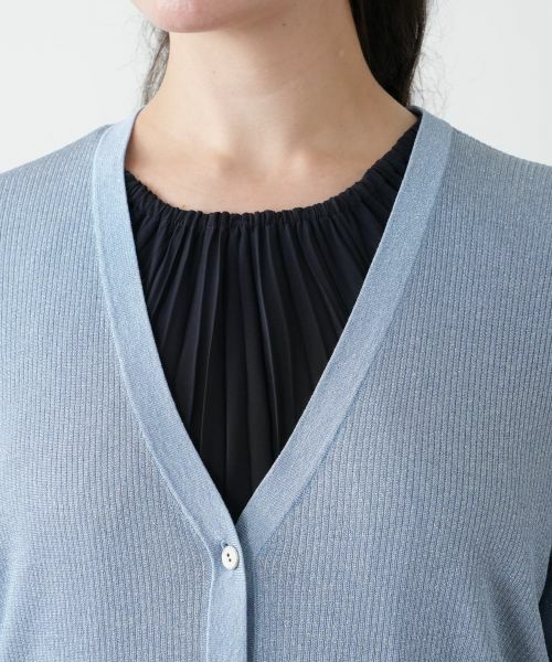Leilian PLUS HOUSE / レリアンプラスハウス カーディガン・ボレロ | 【店舗人気】ラメVネックカーディガン | 詳細10