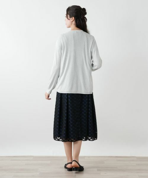 Leilian PLUS HOUSE / レリアンプラスハウス カーディガン・ボレロ | 【店舗人気】ラメVネックカーディガン | 詳細3