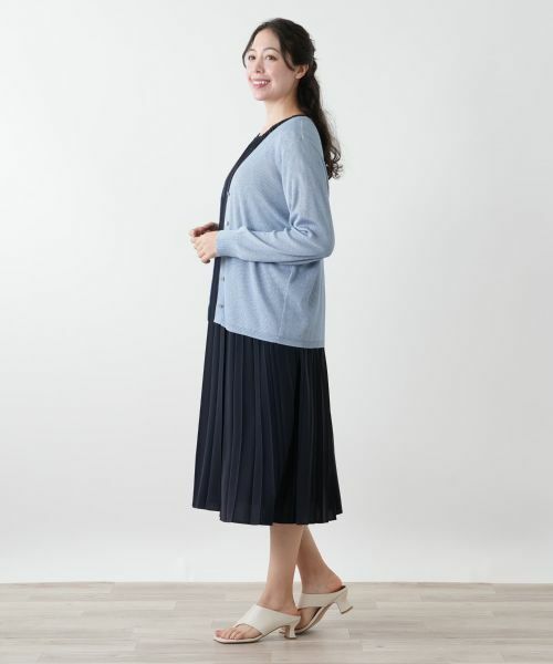 Leilian PLUS HOUSE / レリアンプラスハウス カーディガン・ボレロ | 【店舗人気】ラメVネックカーディガン | 詳細5