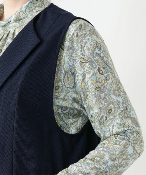 Leilian PLUS HOUSE / レリアンプラスハウス テーラードジャケット | 【店舗人気】ダブルラペルドベスト【Leilian WHITE LABEL】 | 詳細10