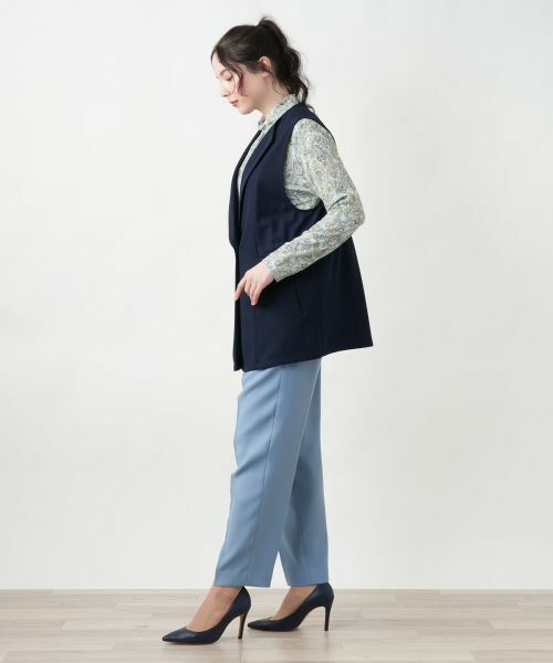 Leilian PLUS HOUSE / レリアンプラスハウス テーラードジャケット | 【店舗人気】ダブルラペルドベスト【Leilian WHITE LABEL】 | 詳細2