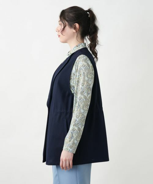 Leilian PLUS HOUSE / レリアンプラスハウス テーラードジャケット | 【店舗人気】ダブルラペルドベスト【Leilian WHITE LABEL】 | 詳細6