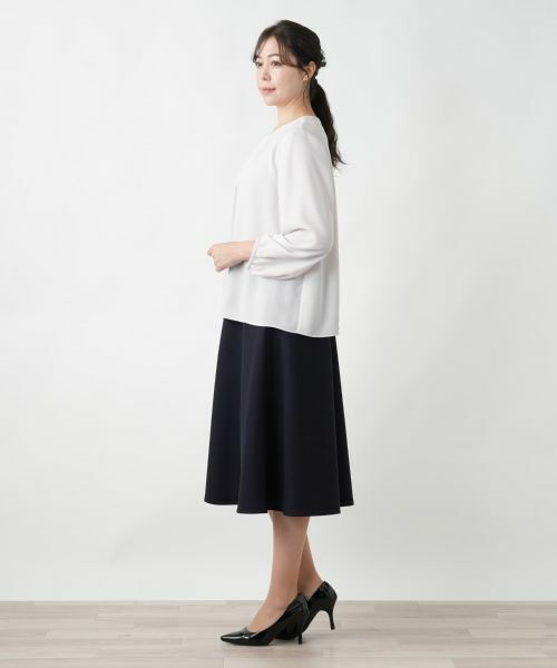 Leilian PLUS HOUSE / レリアンプラスハウス シャツ・ブラウス | 【店舗人気】タックブラウス【セレモニー】【Leilian WHITE LABEL】 | 詳細2