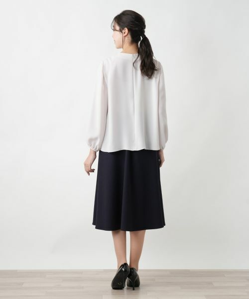 Leilian PLUS HOUSE / レリアンプラスハウス シャツ・ブラウス | 【店舗人気】タックブラウス【セレモニー】【Leilian WHITE LABEL】 | 詳細3