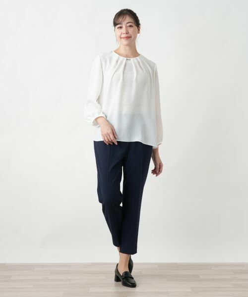 Leilian PLUS HOUSE / レリアンプラスハウス シャツ・ブラウス | 【店舗人気】タックブラウス【セレモニー】【Leilian WHITE LABEL】 | 詳細4