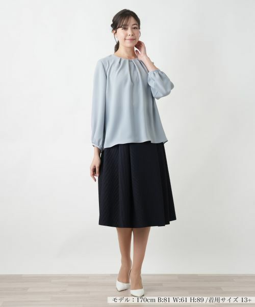 Leilian PLUS HOUSE / レリアンプラスハウス シャツ・ブラウス | 【店舗人気】タックブラウス【セレモニー】【Leilian WHITE LABEL】 | 詳細7