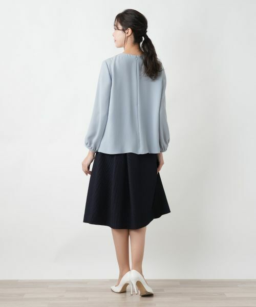 Leilian PLUS HOUSE / レリアンプラスハウス シャツ・ブラウス | 【店舗人気】タックブラウス【セレモニー】【Leilian WHITE LABEL】 | 詳細9