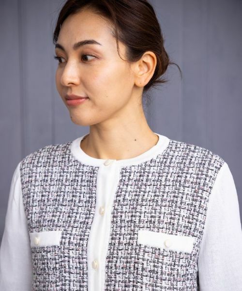 Leilian PLUS HOUSE / レリアンプラスハウス カーディガン・ボレロ | ツイードカーディガン【セレモニースタイル】 | 詳細8