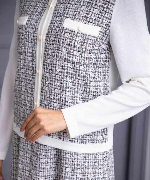 Leilian PLUS HOUSE / レリアンプラスハウス カーディガン・ボレロ | ツイードカーディガン【セレモニースタイル】 | 詳細9