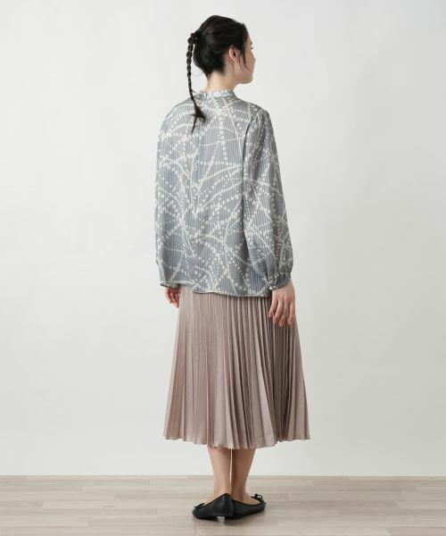 Leilian PLUS HOUSE / レリアンプラスハウス シャツ・ブラウス | 【店舗人気】プリントタックブラウス | 詳細3