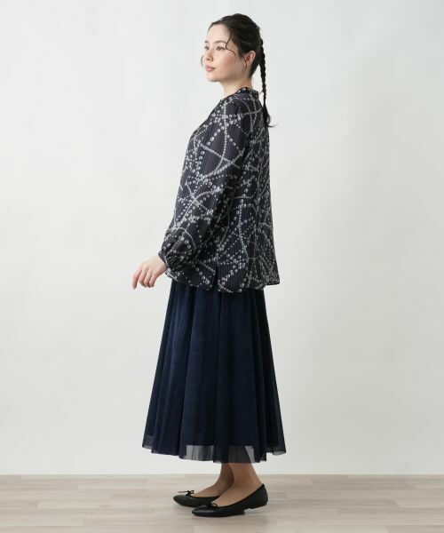 Leilian PLUS HOUSE / レリアンプラスハウス シャツ・ブラウス | 【店舗人気】プリントタックブラウス | 詳細5